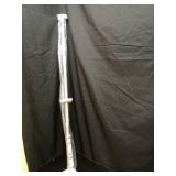 BRIOFOX Industrial Shower Curtain Rod - Never Rust Non-Slip 43-72 Inch 304 Stainless Steel, Brushed Nickel - Retail: $30