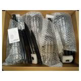 Ollivage Solar Torch Light with Flickering Flame, Solar Lights Outdoor Garden Waterproof Dancing Flames Light, Flickering Flames Garden Light, Landscape Decoration Pathway Patio Lights 43\",8P - Retai