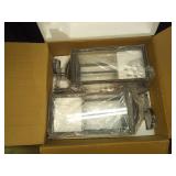 Black Dusk to Dawn Outdoor Wall Lantern 2-Light, 19\" Large Outside Modern Wall Sconce Light Fixture, Industrial Porch Light Wall Mount with Glass, Waterproof Farmhouse Exterior Lamp Lighting, 2 Pack 