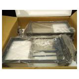 Black Dusk to Dawn Outdoor Wall Lantern 2-Light, 19\" Large Outside Modern Wall Sconce Light Fixture, Industrial Porch Light Wall Mount with Glass, Waterproof Farmhouse Exterior Lamp Lighting, 2 Pack 