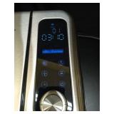 Neretva Bread Maker, 3.3LB Larger Bread Machine 15-in-1 Stainless Steel & Nonstick Ceramic Pan & Auto Nut Dispenser Breadmaker Machines Full Touch Panel with Gluten Free White Wheat Rye French Pizza -