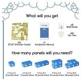 COKAOBE Light Gold Shimmer Wall Backdrop, 36 Pcs Square Sequin Shimmer Backdrop Panel, Photo Backdrops for Birthday, Anniversary, Wedding, Graduation & Bachelorette Party Decoration - Retail: $90