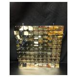 COKAOBE Light Gold Shimmer Wall Backdrop, 36 Pcs Square Sequin Shimmer Backdrop Panel, Photo Backdrops for Birthday, Anniversary, Wedding, Graduation & Bachelorette Party Decoration - Retail: $90