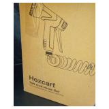 Hozcart Coil Hose,3/8\" EVA Coil Garden Hose 75 FT,Curly Water Hose Lightweight with Brass Connectors,Recoil Garden Hose Includes 8-Pattern Spray Nozzle for Boat, Yard, Patio, Green - Retail: $43