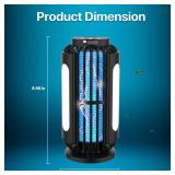 2 Pack Houyond Bug Zapper Outdoor, Solar Bug Zapper with 3 Solar Panels, IP65 Zapper Indoor for Home, 3600mAh Mosquito Killer for Backyard - Retail: $49