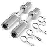 Uboway Olympic Dumbbell Handles: 20\" Dumbbell Set for 2\" Olympic Weight Plates, Weight Lifting Handles with 2 Pair of Spring Collars, Home Gym Accessories - Retail: $59