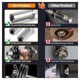 Uboway Olympic Dumbbell Handles: 20\" Dumbbell Set for 2\" Olympic Weight Plates, Weight Lifting Handles with 2 Pair of Spring Collars, Home Gym Accessories - Retail: $59