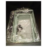 TOOLF 3-Tier Metal Rolling Cart, Mesh Wire Easy Assemble Utility Cart, Storage Trolley on Wheels with 3 Hooks, MetalStorage Shelving Units for Kitchen Bathroom Laundry Room - Retail: $28