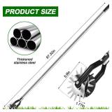 LASTOOLS Wheel Rotary Edger Lawn Tool, Sidewalk 66.7Inch Manual Lawn Edger, Grass Edge Trimmer, Adjustable Stainless Steel Handle with Cushion Grip,Soil,Garden and Yard Tool - Retail: $20