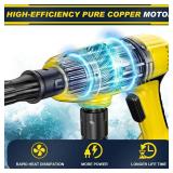 Cordless Pressure Washer,1250 PSI Cordless Power Washer with 2pcs 4.0Ah Battery&Charger & 6-in-1 Nozzle,Portable Power Washer Cordless for Home (Highsam01) - Retail: $80