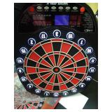 WIN.MAX Electronic Dart Board Soft Tip Dartboard Set LED Displays 3 Languges with 12 Darts 100 Tips Power Adapter Red - Retail: $50