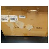 YIVIKPE 24\" Aquatic Weed Rake, No Assembly Required, 8.6\" Steel Rod Lake Weed Cutter, One-Piece Welding, Lake Weed Rake for Pond Beach Landscaping, Perfect Tie Hole, 30ft Thicker Rope and Net, Black