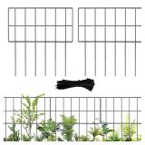 Voittozege 30 Pack Garden Fencing Animal Barrier, 17In(H) X32.4Ft(L) Animal Barrier Wire Fence, 2.16 Gap Rustproof Metal Border for Dog Digging, Ground Defense Border Fence for Outdoor Yard Patio. - R