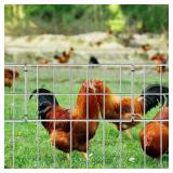 Voittozege 30 Pack Garden Fencing Animal Barrier, 17In(H) X32.4Ft(L) Animal Barrier Wire Fence, 2.16 Gap Rustproof Metal Border for Dog Digging, Ground Defense Border Fence for Outdoor Yard Patio. - R