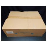 ROIMEE VONT 48 Pack Stemless Plastic Champagne Flutes Disposable 9 Oz Clear Plastic stripe Champagne Glasses Mimosa Glasses with Gold Rim Unbreakable for Party Wedding Birthday (Heavy Duty) - Retail: 