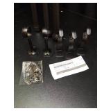 Single Curtain Rods 72-144 Inches,1 inch Heavy Duty Adjustable Window Drapery Rod, Modern Round Decorative Windows Curtains Rods, Frosted Black - Retail: $36