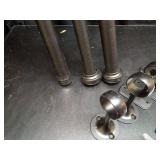 Single Curtain Rods 72-144 Inches,1 inch Heavy Duty Adjustable Window Drapery Rod, Modern Round Decorative Windows Curtains Rods, Frosted Black - Retail: $36