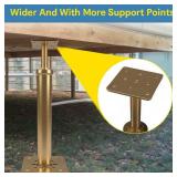 Noliven 8 PCS House Floor Jacks for Leveling, 11.6\" - 16\" Height Range, Screw Jacks for Home Leveling, Jack Posts for Basement, 4 ton Min and Max Height Capacity, Galvanized - Retail: $75