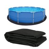 Ogrmar 15FT Round Pool Liner Pad for Above Ground Swimming Pools, Prevent Punctures and Extend The Life of Swimming Pool or Hot Tub Liner (15FT) - Retail: $32