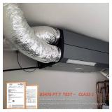 6 Inch Insulated Flexible Duct R6 Silver Jacket 25 Feet Long with 2 Clamps,Used in Standard Heating and Air Conditioning (HVAC) - Retail: $68
