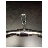 Lat Bar Cable Machine Attachment, Curl Pulldown Bar with Full Rotation and Rubber Handle for Gym, Strength Workout, Body Training, Muscle Building, 30 Inch - Retail: $32