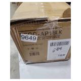 BalanceFrom All-Purpose 1-Inch Extra Thick High Density Anti-Tear Exercise Yoga Mat with Carrying Strap  Black