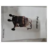 Pet Stroller with 4 Wheels, Foldable Pet Travel Carrier for Small/Medium Dogs Cats up to 50lbs,