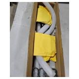 uxcell Stretchable Shower Curtain Rod Rack, Stainless Steel U Shaped Shower Curtain Rod No Drill for Bathroom Bathtub, 100cm/40\" Width, Black