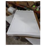 A Frame Sign, 24 âW x 36â H Double-Sided Display Outdoor waterproof Sandwich Board with Sand Filled Holes (White)