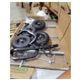 Gorilla Carts Steel Utility Cart, 7 Cu Ft Bed, 1000 lb Load Capacity, Gray Towable Heavy-Duty Outdoor Hauling Wagon with Removable Side Panels for Yard, Lawn, Garden or Landscaping