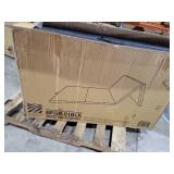 4-Panel Folding Gymnastics Mat 2-Inch Thick Pad with Vinyl Surface and Carrying Handles for Tumbling, Yoga, Pilates, Home Workouts, and Martial Arts