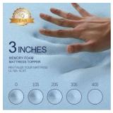 3 Inch Gel Memory Foam Mattress Topper King Size