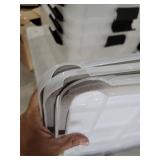Sterilite 4 Pack Ultra Latching Box, Storage Bins with Lids, Clear Plastic, damaged lids