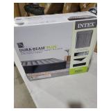 Intex Dura Beam Plus Deluxe Air Mattress Bed with Built In Pump  King-Sized Bed