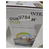 Intex Dura Beam Plus Deluxe Air Mattress Bed with Built In Pump  King-Sized Bed