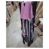 CROWN SHADES 10x10 Pop Up Canopy Tent - Patented Center Lock One Push Instant Outdoor Canopy Beach Tent with STO-N-Go Bag 8 Stakes & 4 Sand Bags Pink