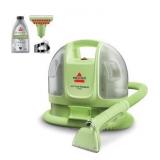 BISSELL Little Green Mini Portable Carpet and Upholstery Deep Cleaner, Car/Auto Detailer, with HydroRinse Self-Cleaning Tool and 4\" Tough Stain Tool, Tea Green