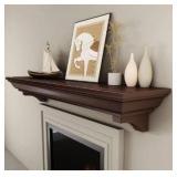 48 Inch Fireplace Mantel Shelf, Invisible Heavy Duty Bracket Floating Mantle for Over Fireplace