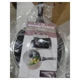 Farberware Cookstart DiamondMax Nonstick Straining Saucepan, Dishwasher Safe, 3 Quart, Black