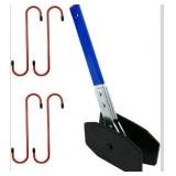 Upgraded Brake Caliper Compression Tool 4 in 1 Universal Caliper Piston Compressor Tool with 4 Brake Caliper Hangers Brake Pad Spreader Tool with 360°Swing Ratchets for Car Brake Repair Blue