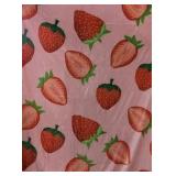 Strawberry Pattern Throw Blanket 50x60\"