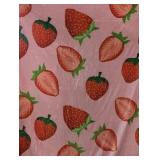 Strawberry Pattern Throw Blanket 50x60\"