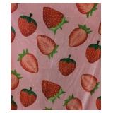 Strawberry Pattern Throw Blanket 50x60\"