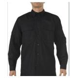 5.11 Tactical Professional Mens Long Sleeve Shirt with Pockets,  Large Black