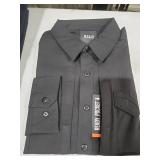 5.11 Tactical Professional Mens Long Sleeve Shirt with Pockets,  Large Black
