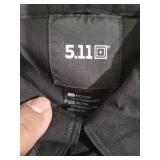 5.11 Tactical Professional Mens Long Sleeve Shirt with Pockets, black Medium