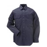 5.11 Tactical Professional Mens Long Sleeve Shirt with Pockets, blue Large