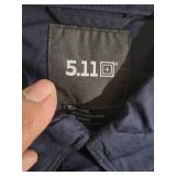 5.11 Tactical Professional Mens Long Sleeve Shirt with Pockets, blue Large