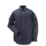 5.11 Tactical Professional Mens Long Sleeve Shirt with Pockets,  blue Medium