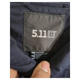5.11 Tactical Professional Mens Long Sleeve Shirt with Pockets,  blue Medium